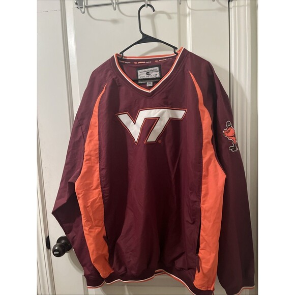 University Of Virginia Tech Hokies Men's Wind Pullover Jacket Size 2XL